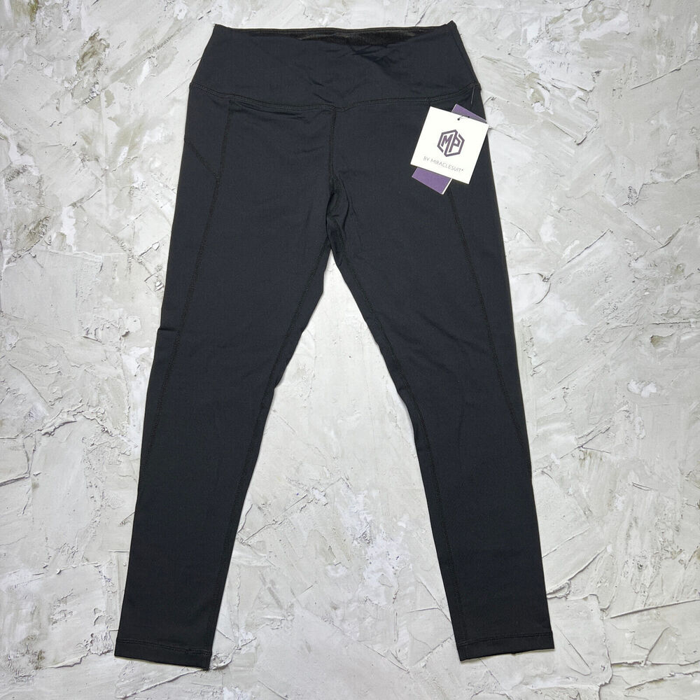 Miraclesuit Tummy Control Crop Leggings SIZE S Black Performance